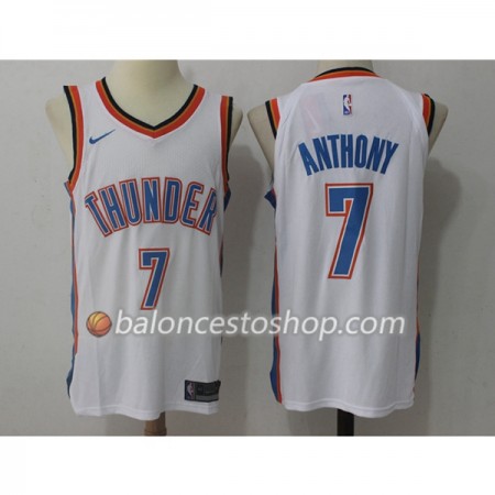 Camiseta Hombre NBA Oklahoma City Thunder Carmelo Anthony 7 Nike 2017-18 Blanco Swingman